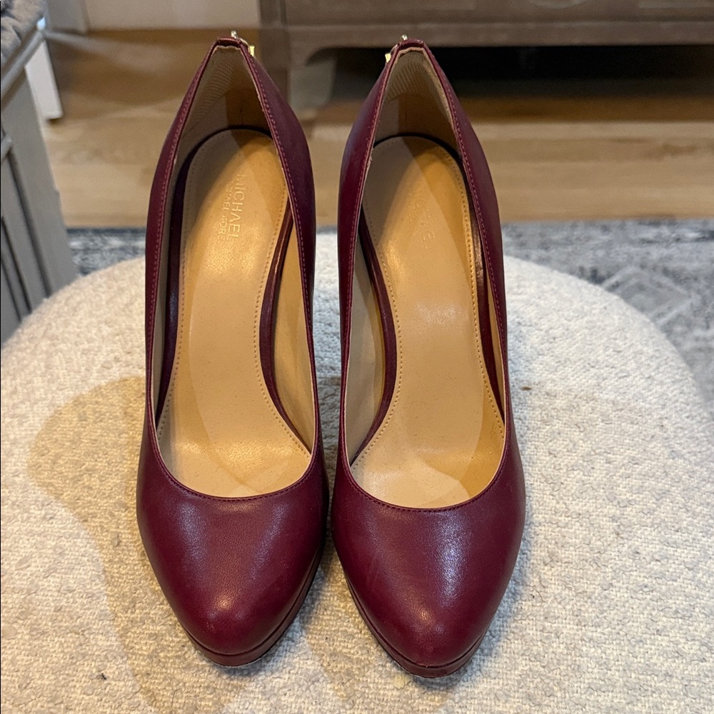 MICHAEL Michael Kors Burgundy Leather Heels